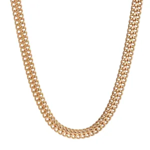 1928 Jewelry Gold Double Curb Chain Necklace 17"