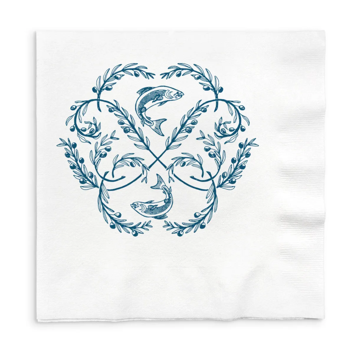 8" X 8" Custom Linen-Like Guest Napkin, White