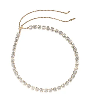 Arista Slider Necklace in Cystal