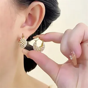 Arrival Light Luxury Elegant French Retro Simulated-Pearl New Earring