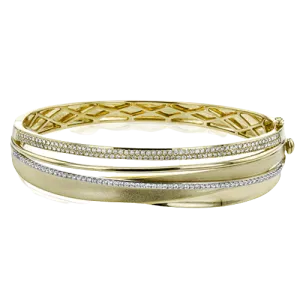 Bangle in 18K Gold with Diamonds