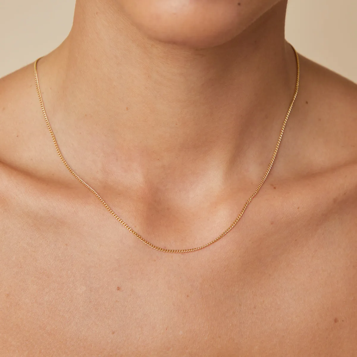 Bold Miyu Chain Necklace in Solid Gold