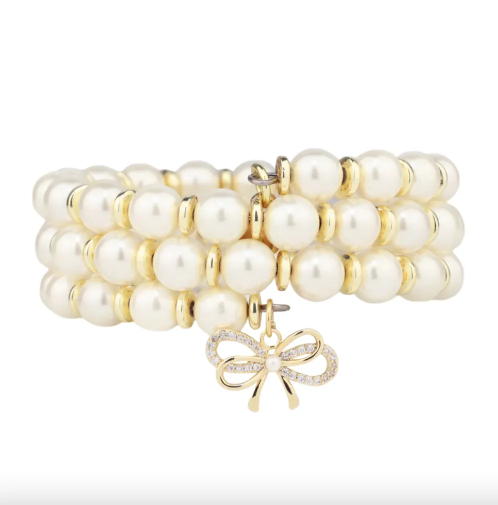 BuDhaGirl White Pearl Wrap Bracelet