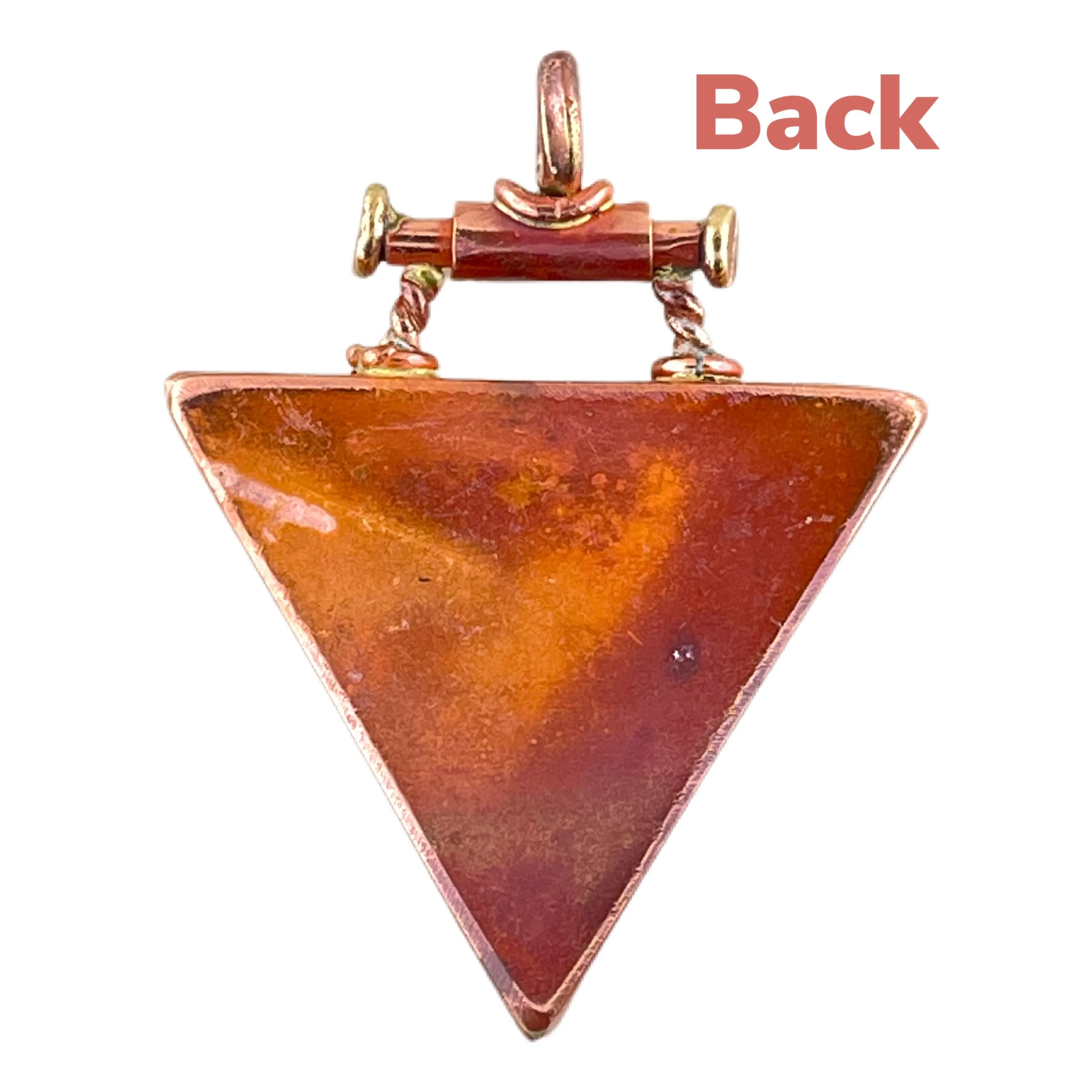 Copper Triangle Swinging Pendant for Jewelry