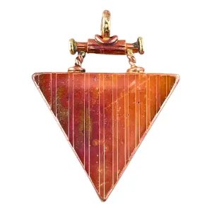 Copper Triangle Swinging Pendant for Jewelry