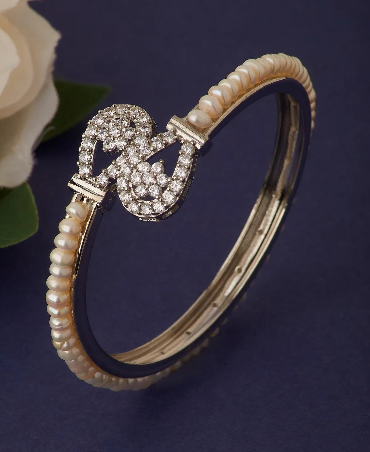 Delightful Real Pearl Bangle