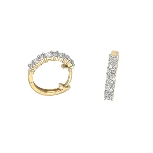 Diamond Hoop Earrings