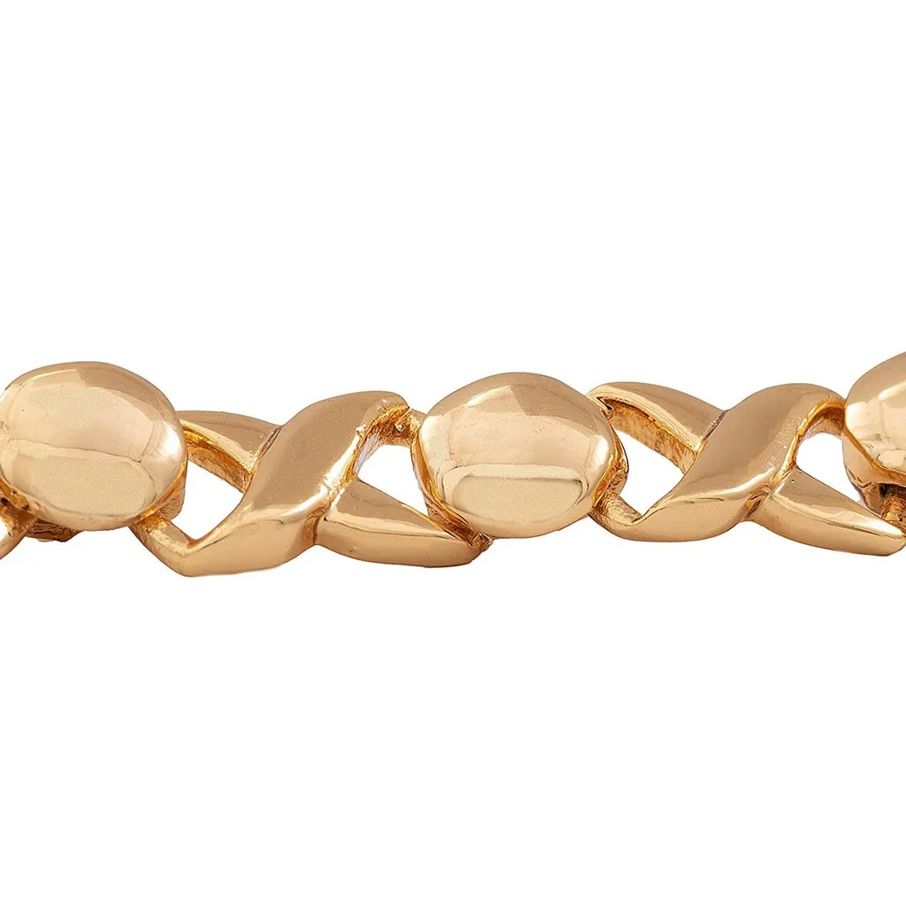 Estele Gold Toned XOXO Stylish Bracelet for Women