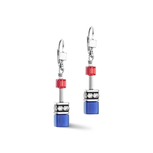 GeoCUBE® Iconic earrings silver-royal