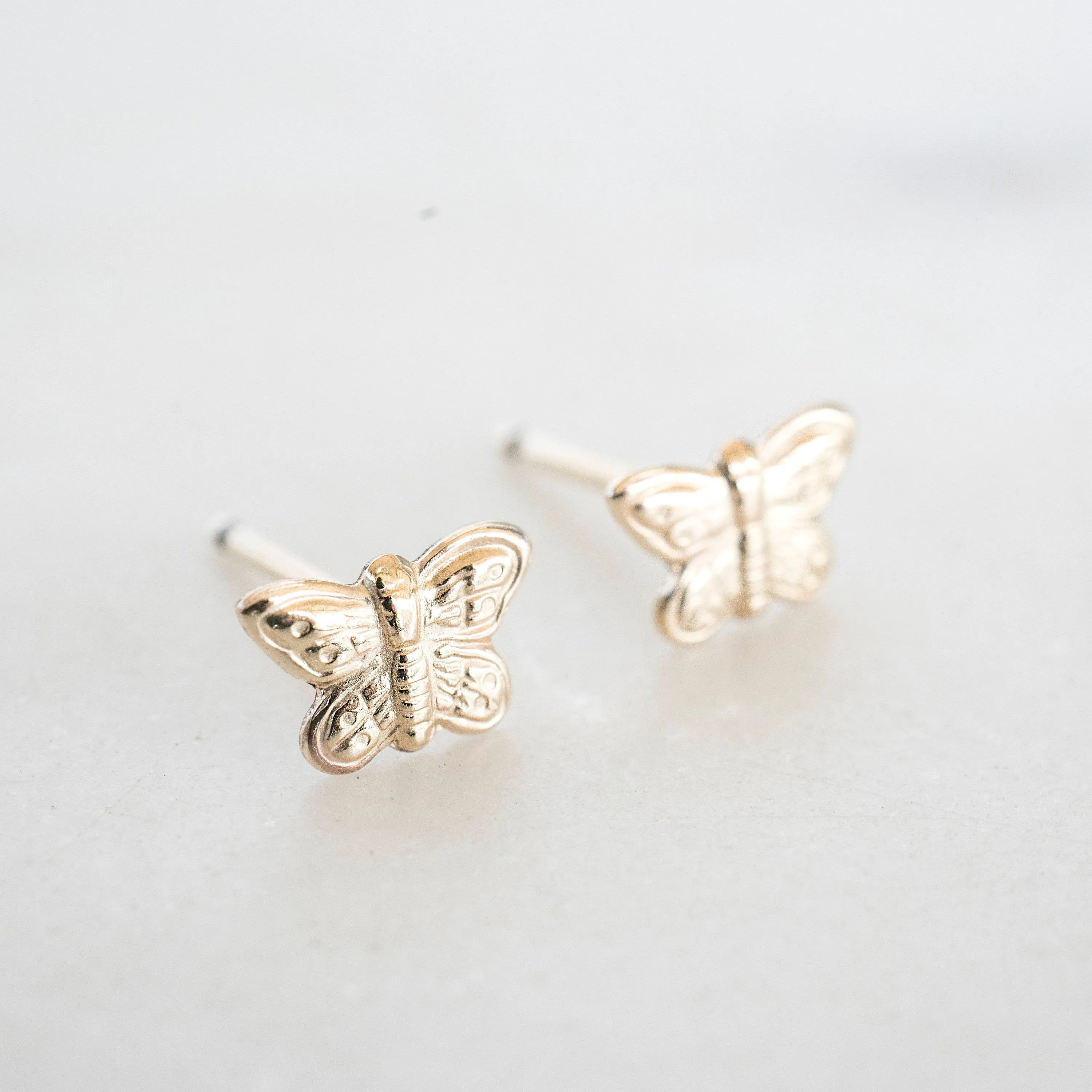 Gold Filled Butterfly Studs