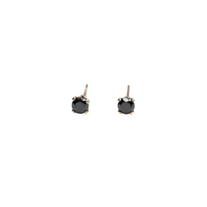 Gold Filled Crystal Studs | Onyx