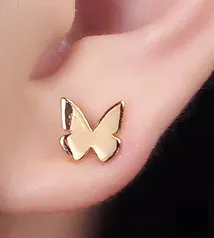 Gold Filled Mini Butterfly Stud Earrings