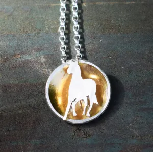 Gold Horse Necklace