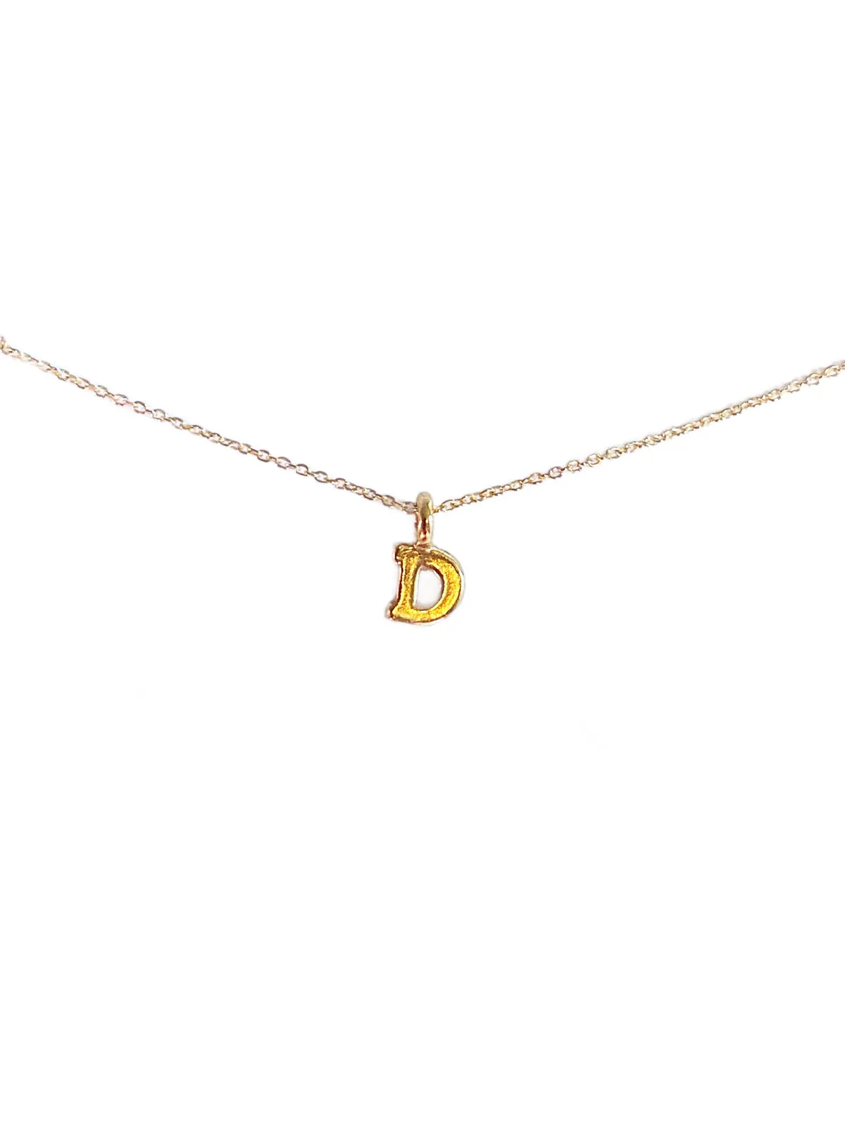 Gold Vermeil Initial Necklace