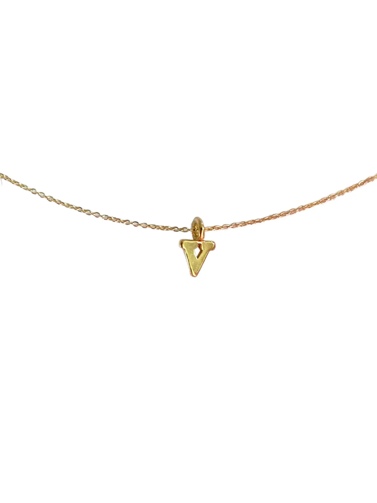 Gold Vermeil Initial Necklace