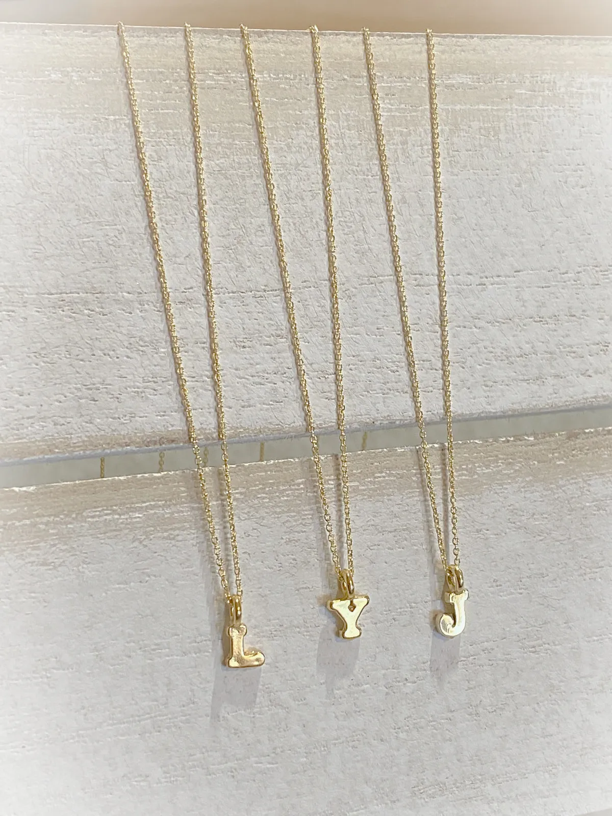 Gold Vermeil Initial Necklace