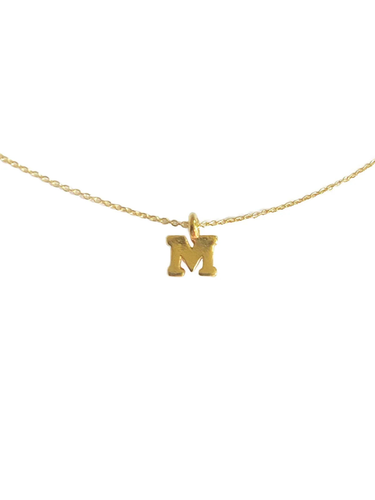 Gold Vermeil Initial Necklace