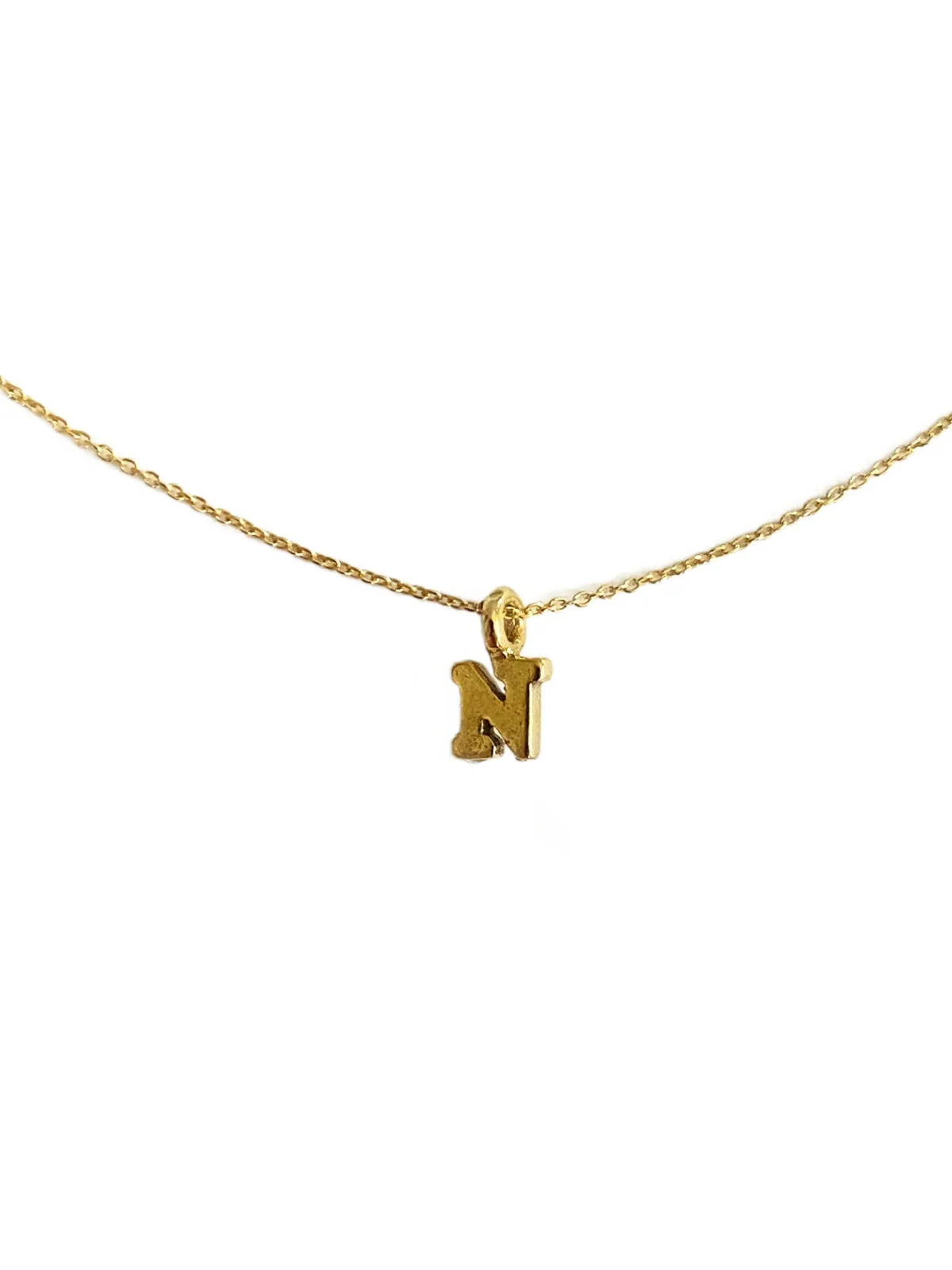 Gold Vermeil Initial Necklace