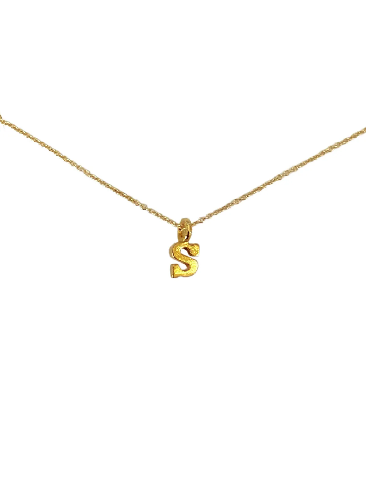 Gold Vermeil Initial Necklace