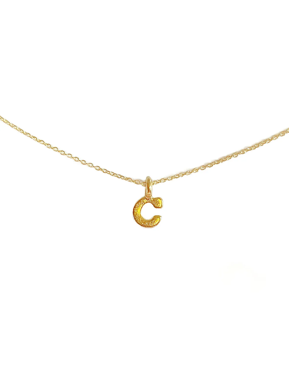 Gold Vermeil Initial Necklace