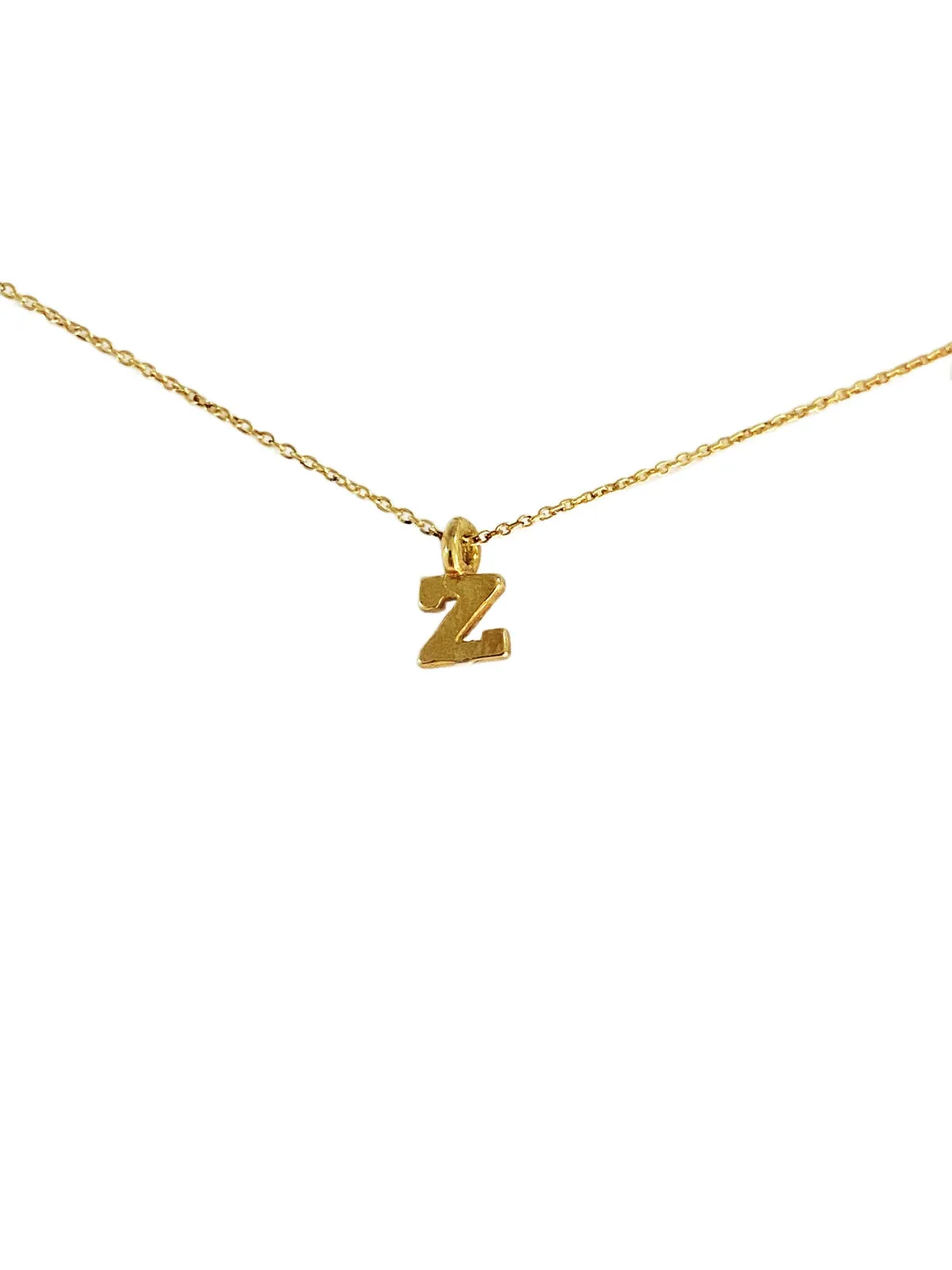 Gold Vermeil Initial Necklace