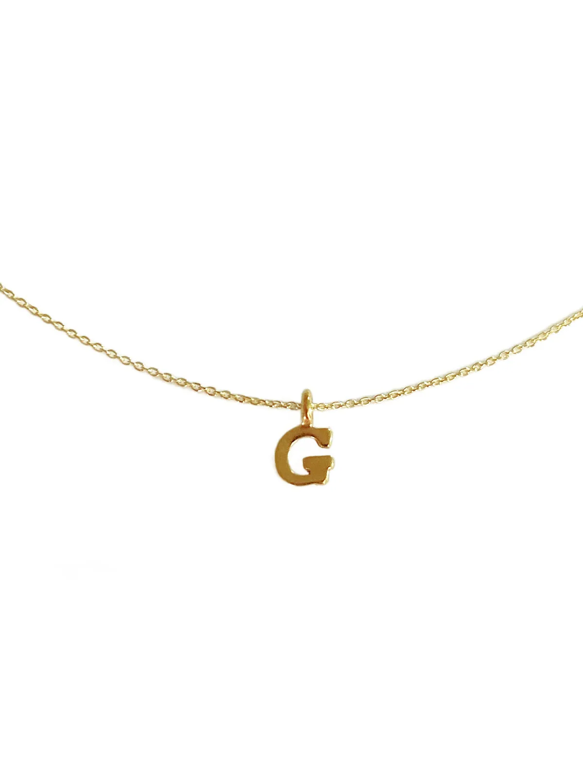 Gold Vermeil Initial Necklace