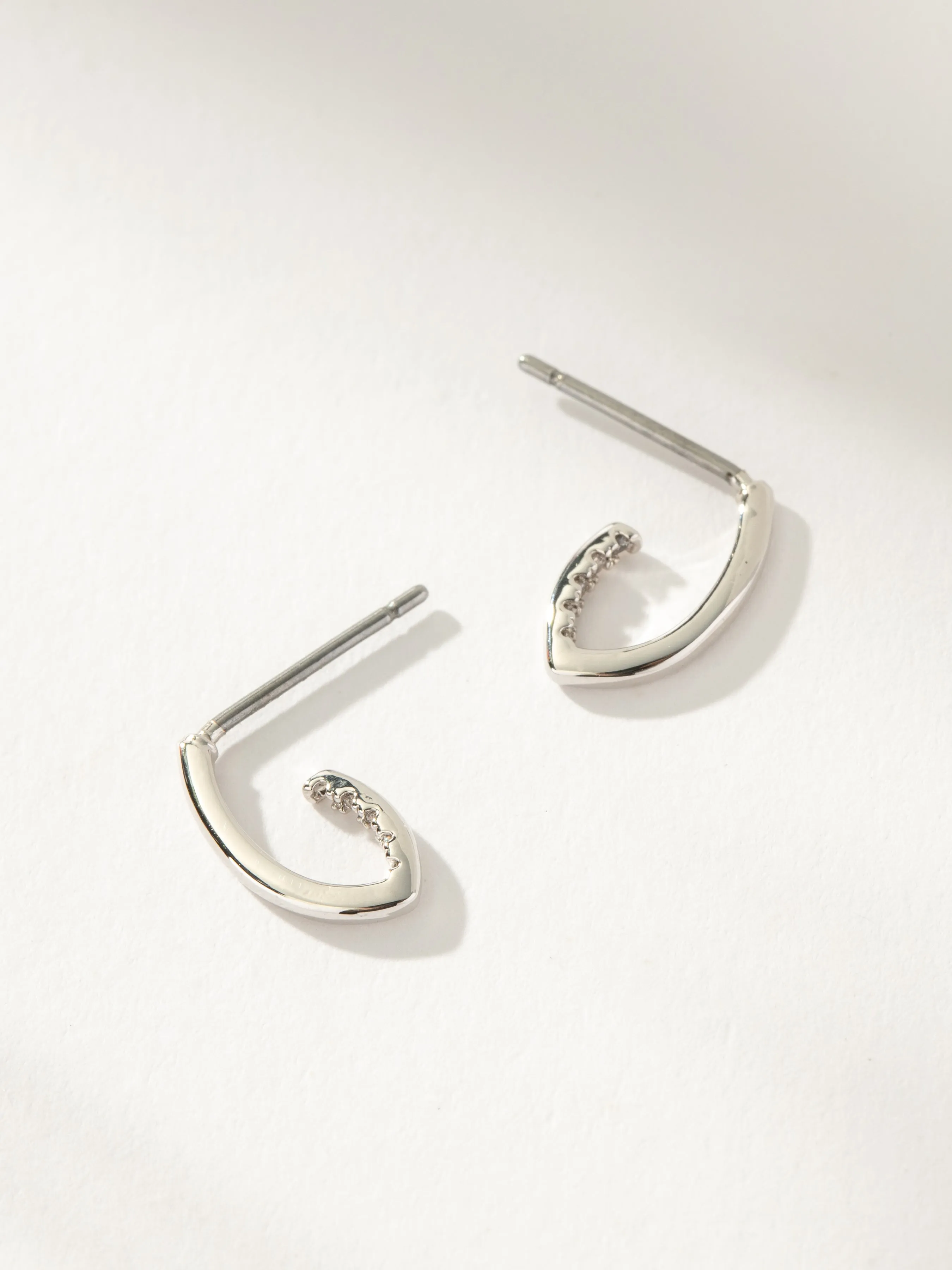 Hidden Pavé Stud Earrings