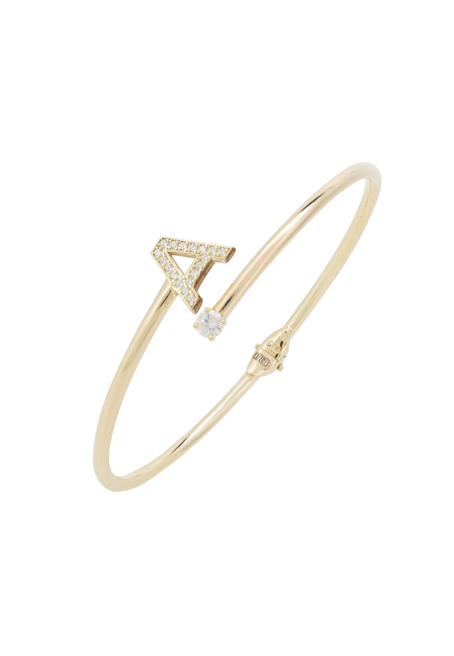 Initial Bangle Gold A