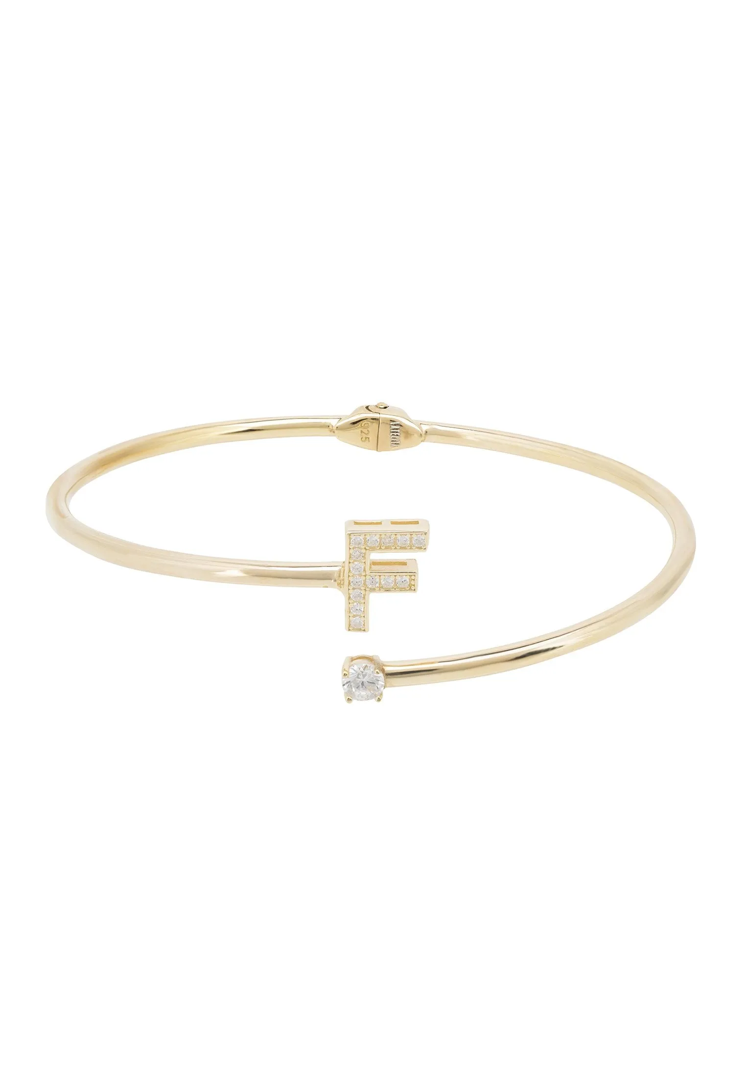 Initial Bangle Gold F