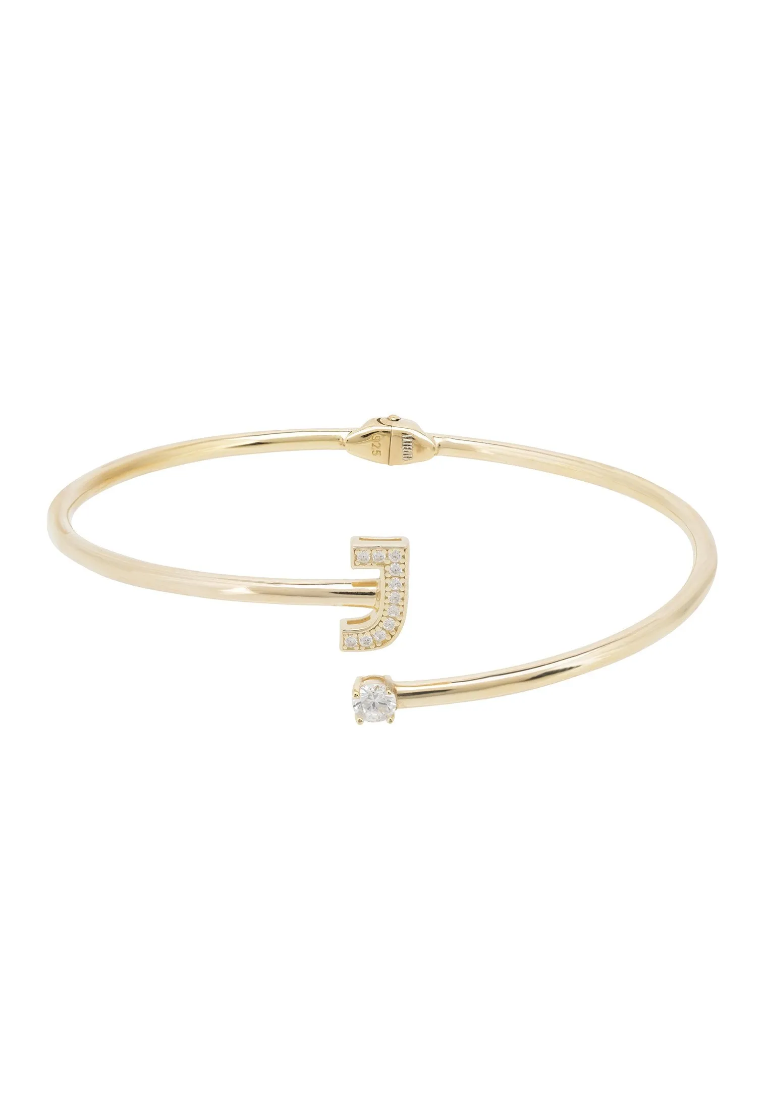 Initial Bangle Gold J