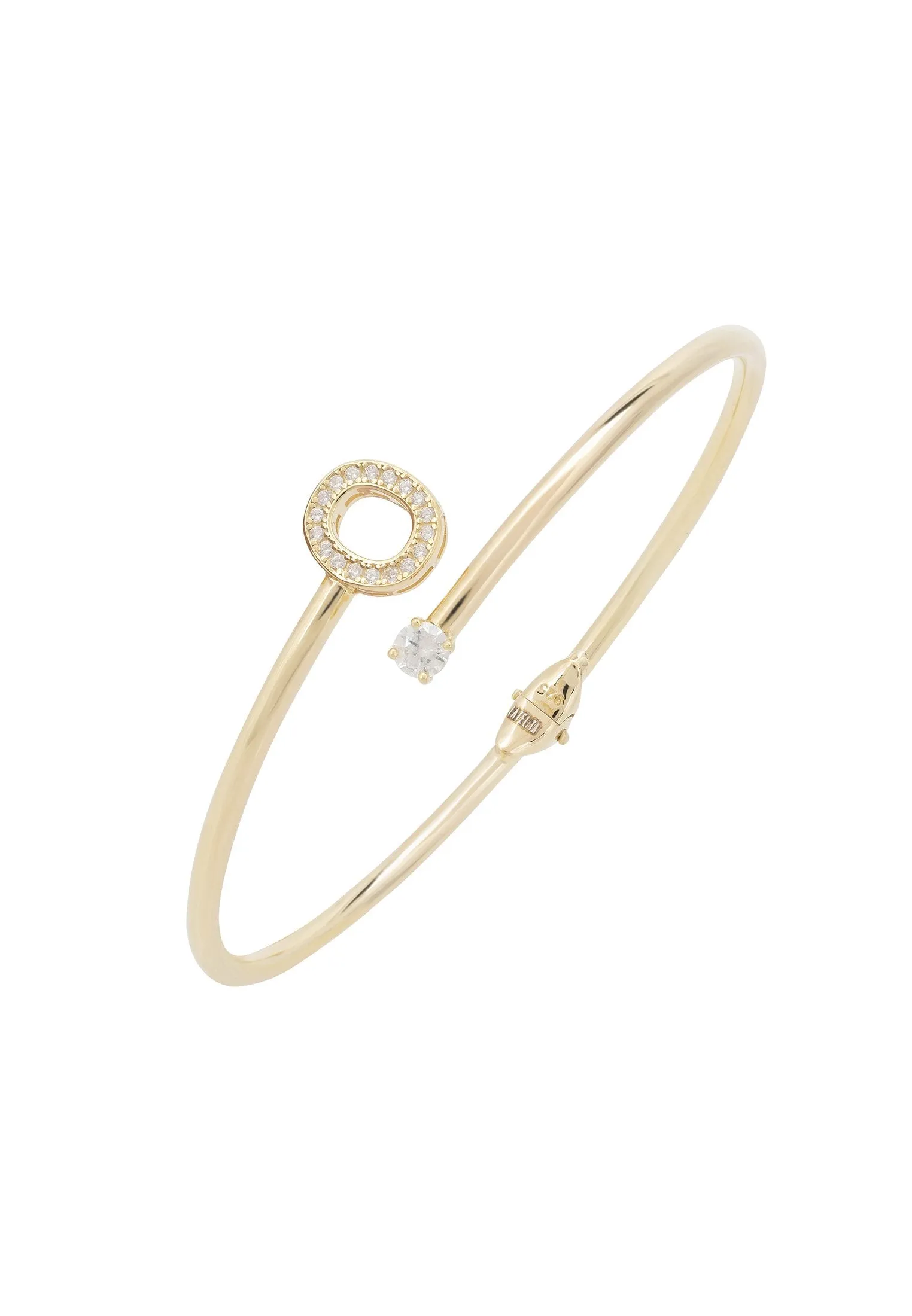 Initial Bangle Gold O