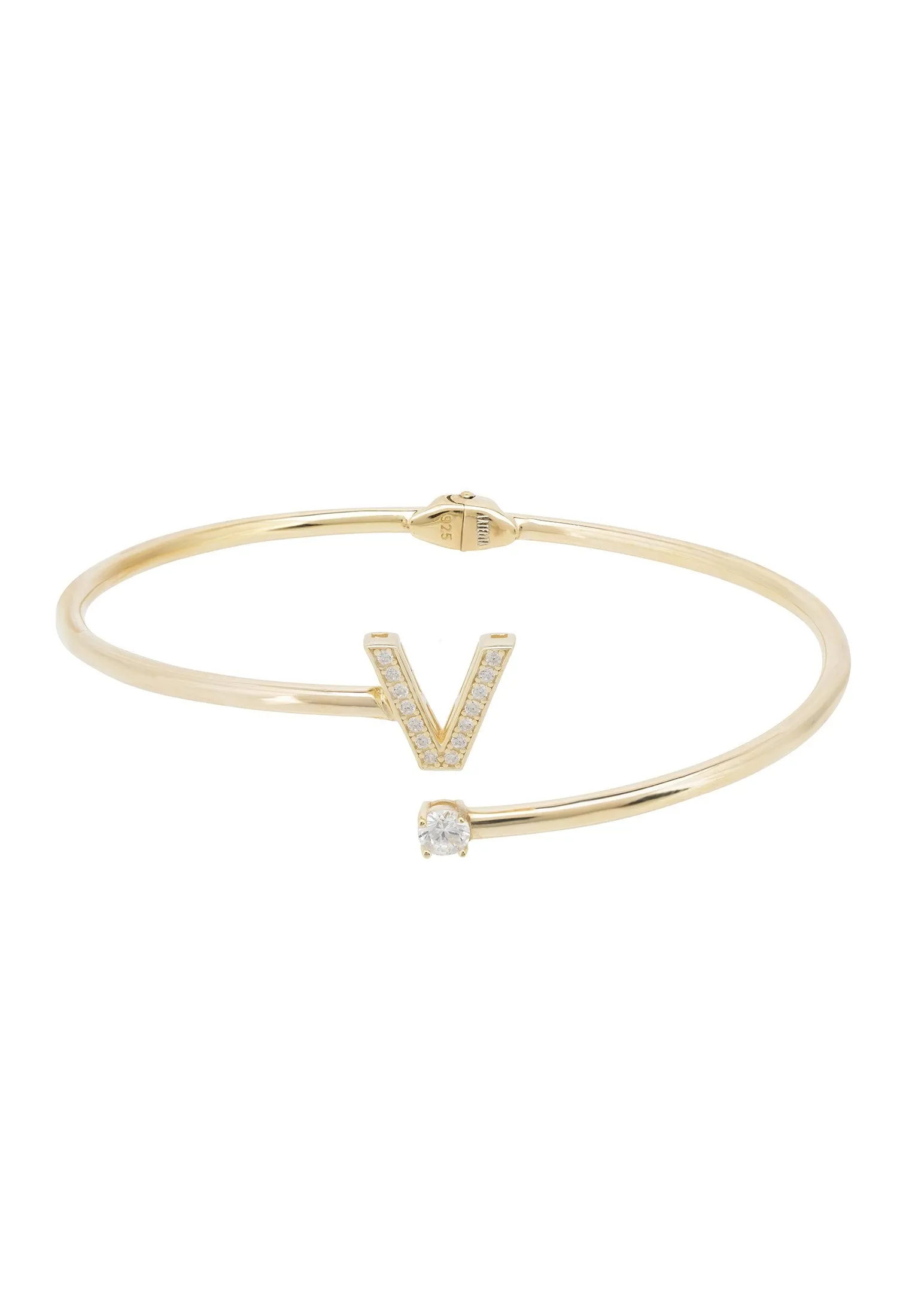 Initial Bangle Gold V