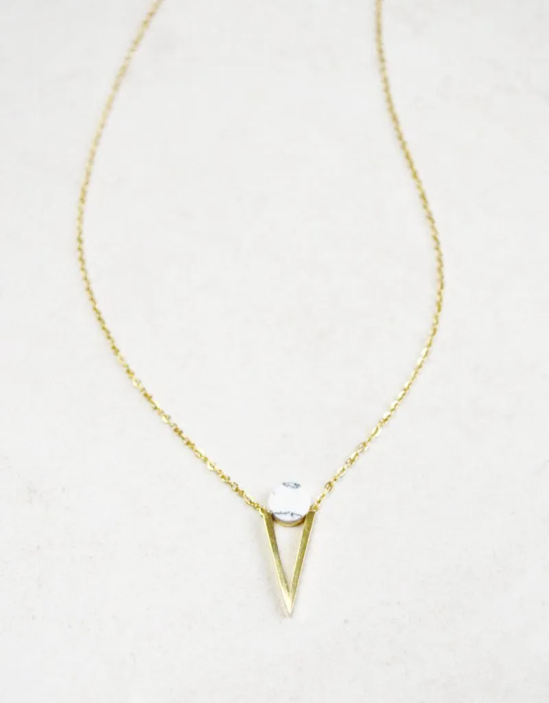 Jennifer Necklace White (14K Gold)