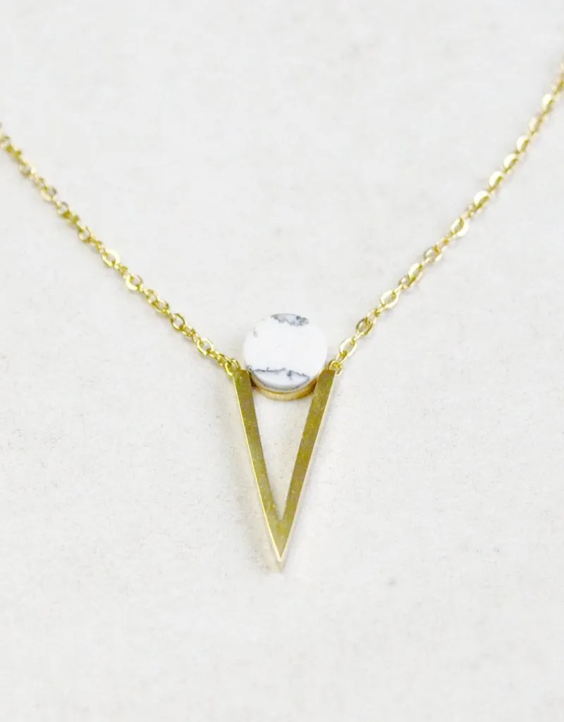 Jennifer Necklace White (14K Gold)