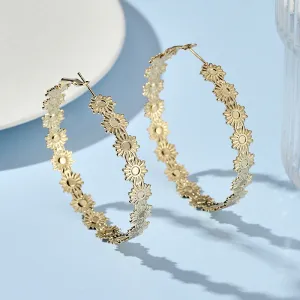 Just Lil Things Gold Hoop Earrings jlt12011