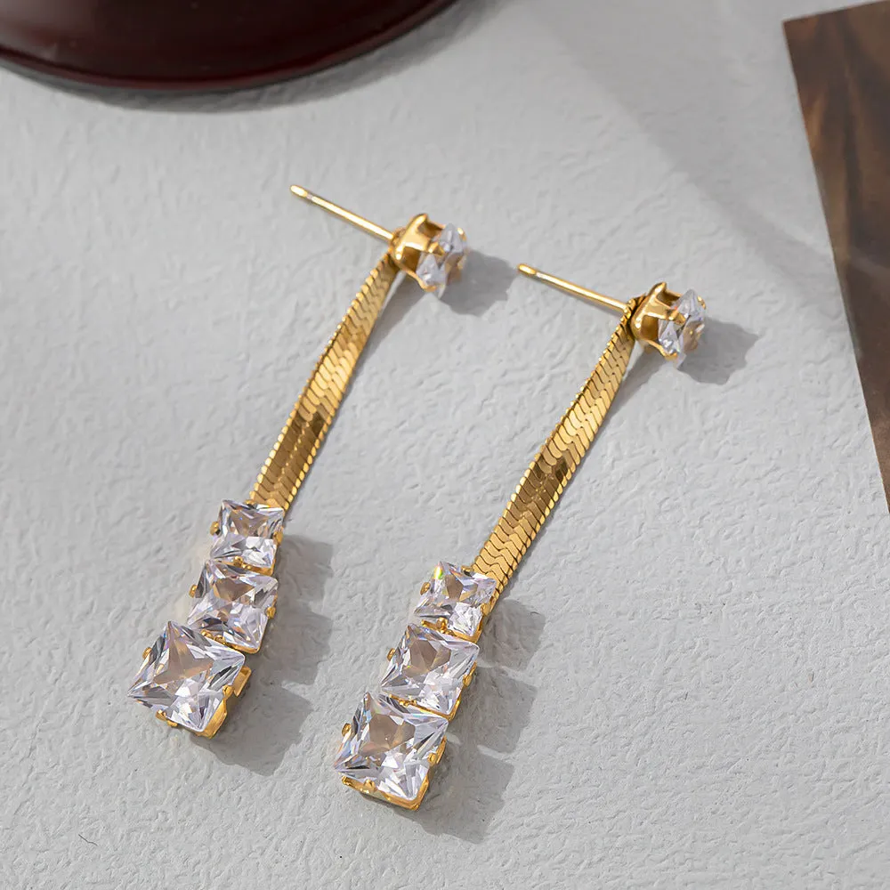 Just Lil Things White Pin Earrings jlt11932