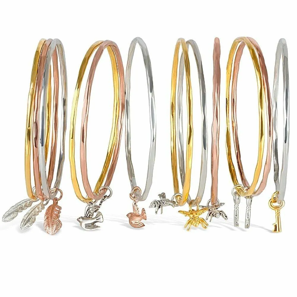 Key Bangle | Rose Gold - Silver