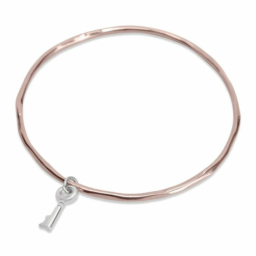 Key Bangle | Rose Gold - Silver