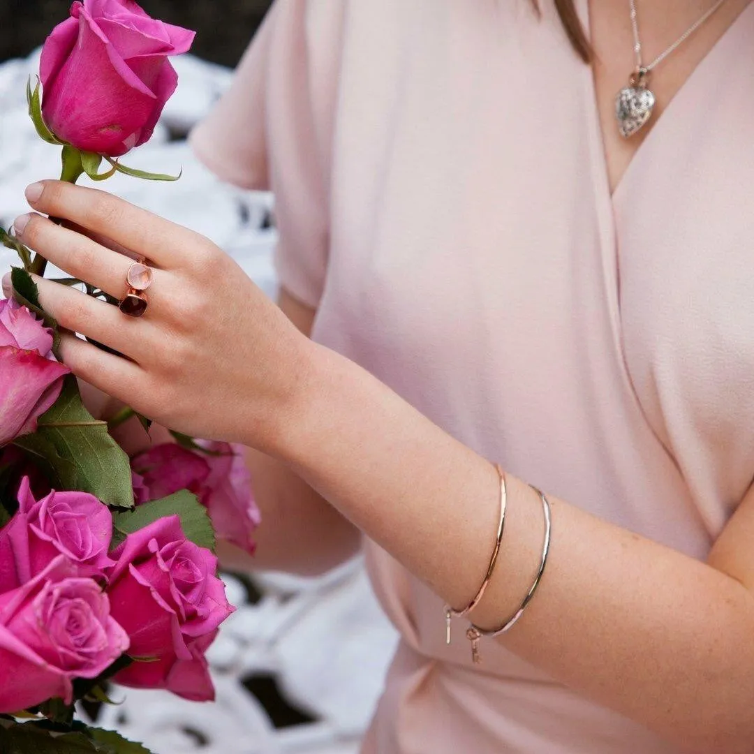 Key Bangle | Rose Gold - Silver