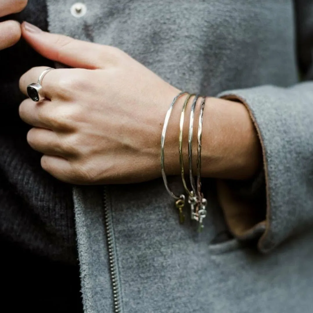 Key Bangle | Rose Gold - Silver