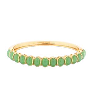 Lillian Bangle Bracelet in Green