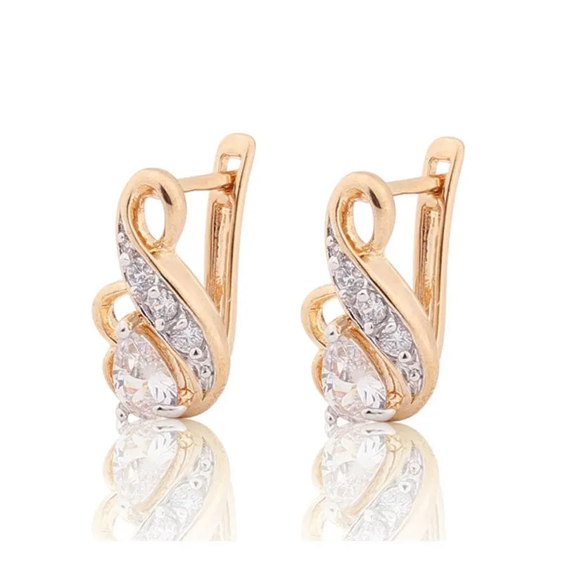 Luxury Brand Fashion Earring for Women Zirconia Crystal Jewelry Designer Earrings