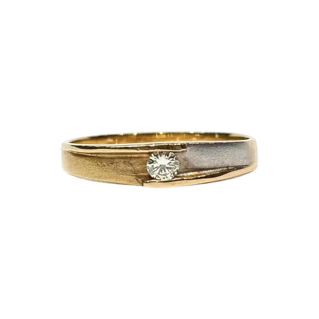 #LVNA2024 | Golden Matte Wedding Diamond Ring 18kt