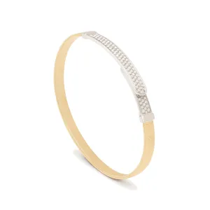 Masai Diamond Pave Coil Bangle