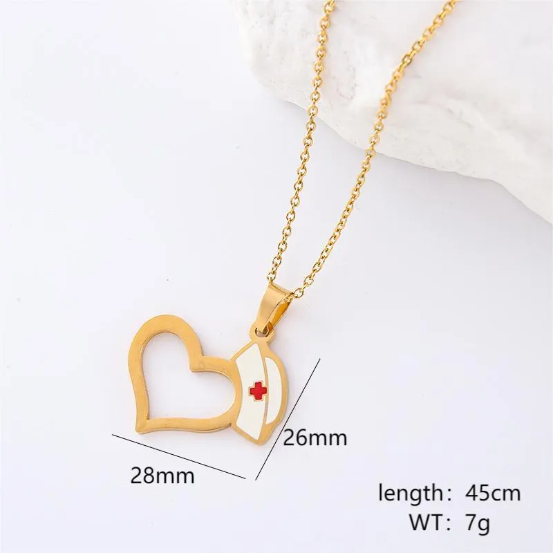 Minimalist Round Bowknot Stainless Steel Electroplating Necklaces