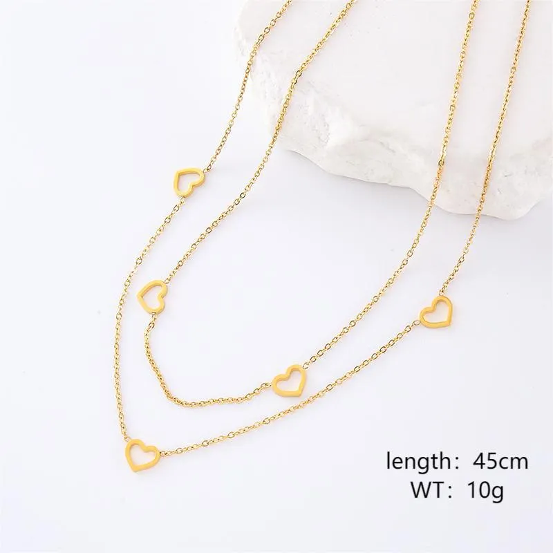 Minimalist Round Bowknot Stainless Steel Electroplating Necklaces