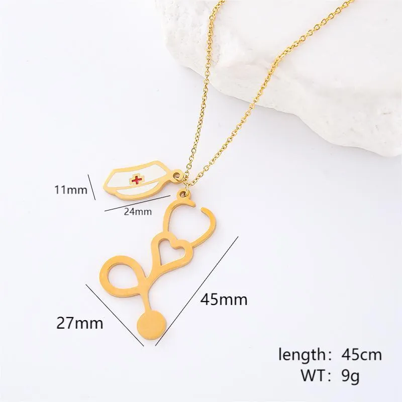 Minimalist Round Bowknot Stainless Steel Electroplating Necklaces