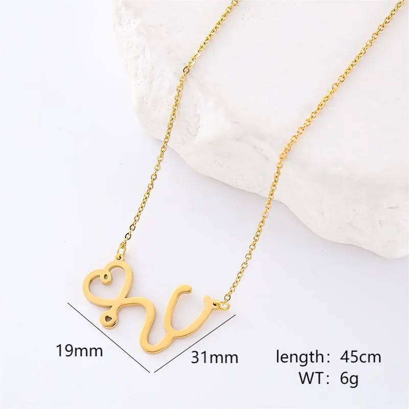 Minimalist Round Bowknot Stainless Steel Electroplating Necklaces