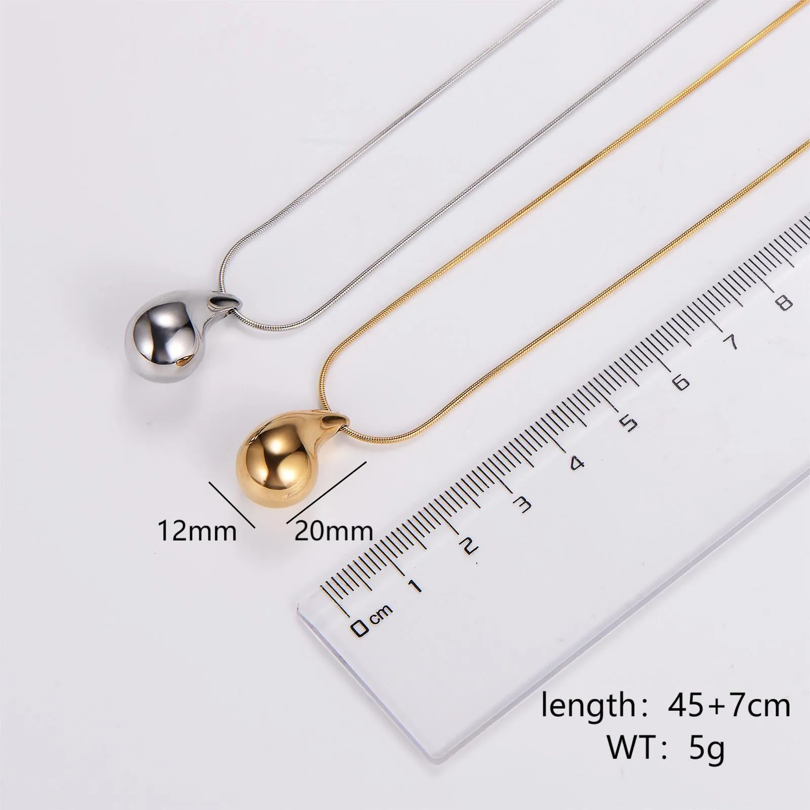 Minimalist Round U-Shape Stainless Steel Electroplating Necklaces