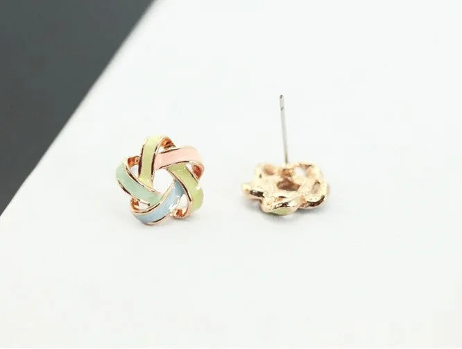 New Fashion Novel Jewelry Color Stripe Earrings For Women